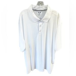NWT Adidas Golf Polo White Short Sleeve Shirt Size 3XL